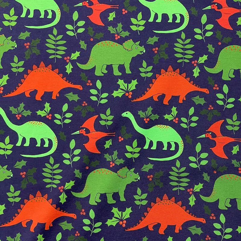Jersey (organic) - Christmas dinosaurs