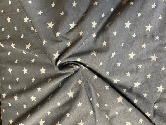 Jersey - Simple stars - light grey on dark grey