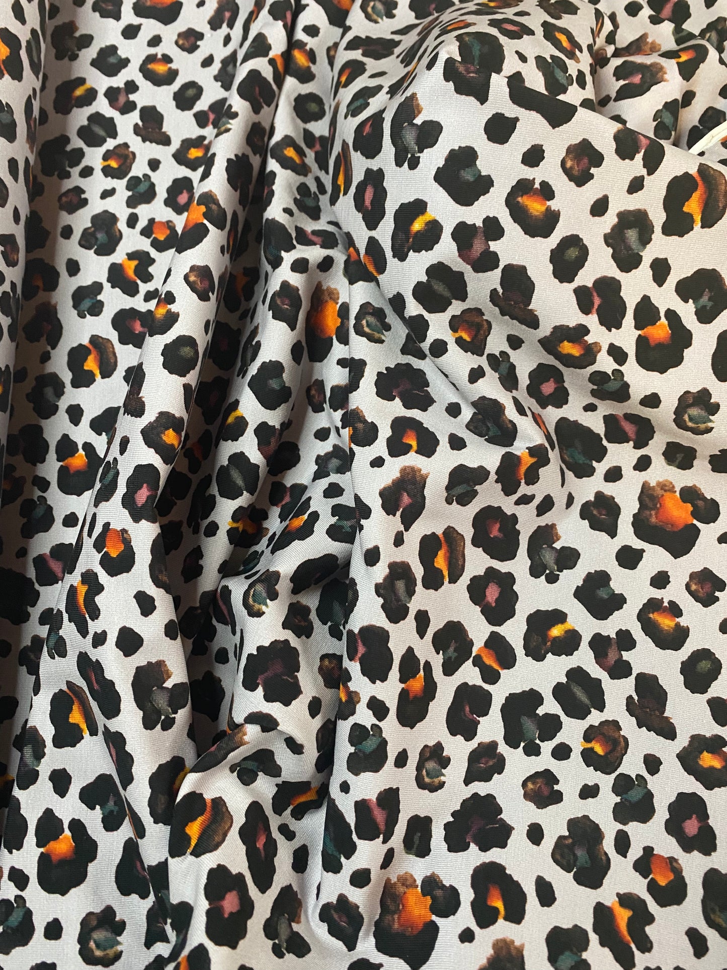 Jersey - Grey leopard with multi dots
