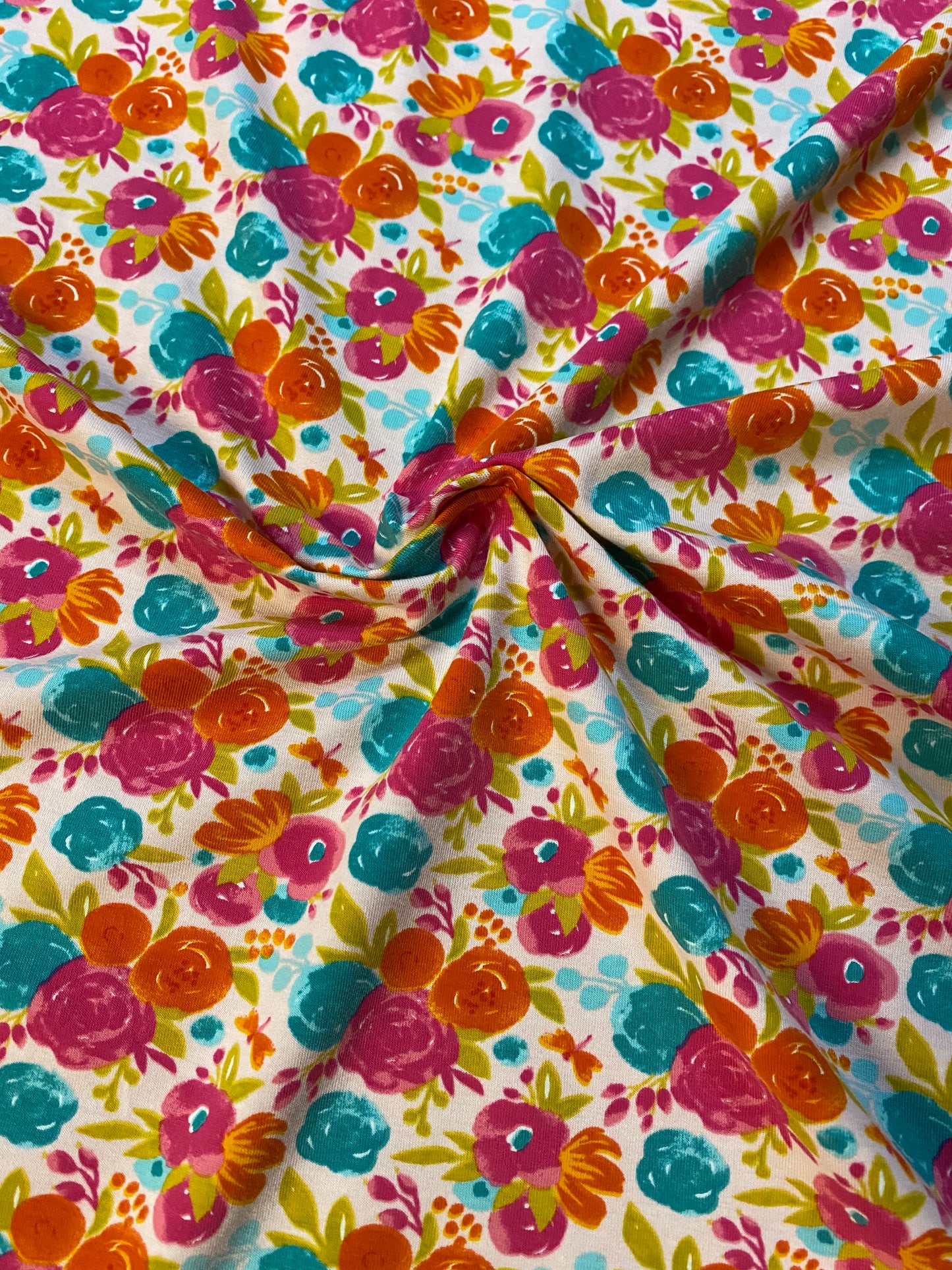 Single Jersey - Field of summer flowers