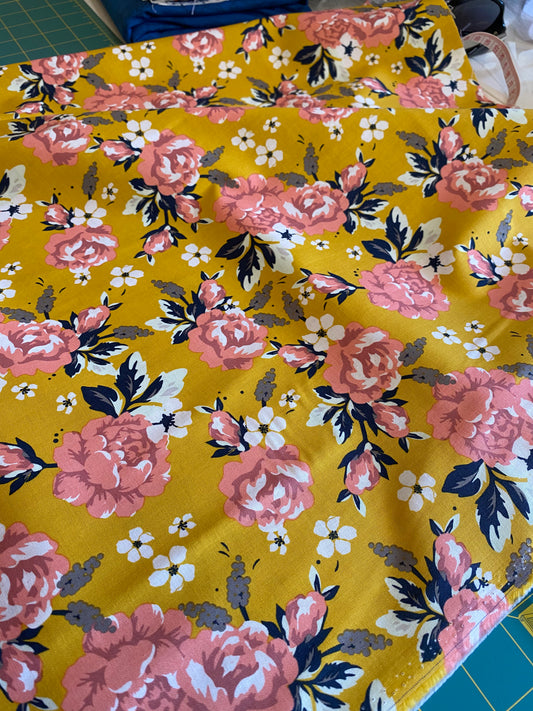 Riley Blake - Golden days - mustard floral