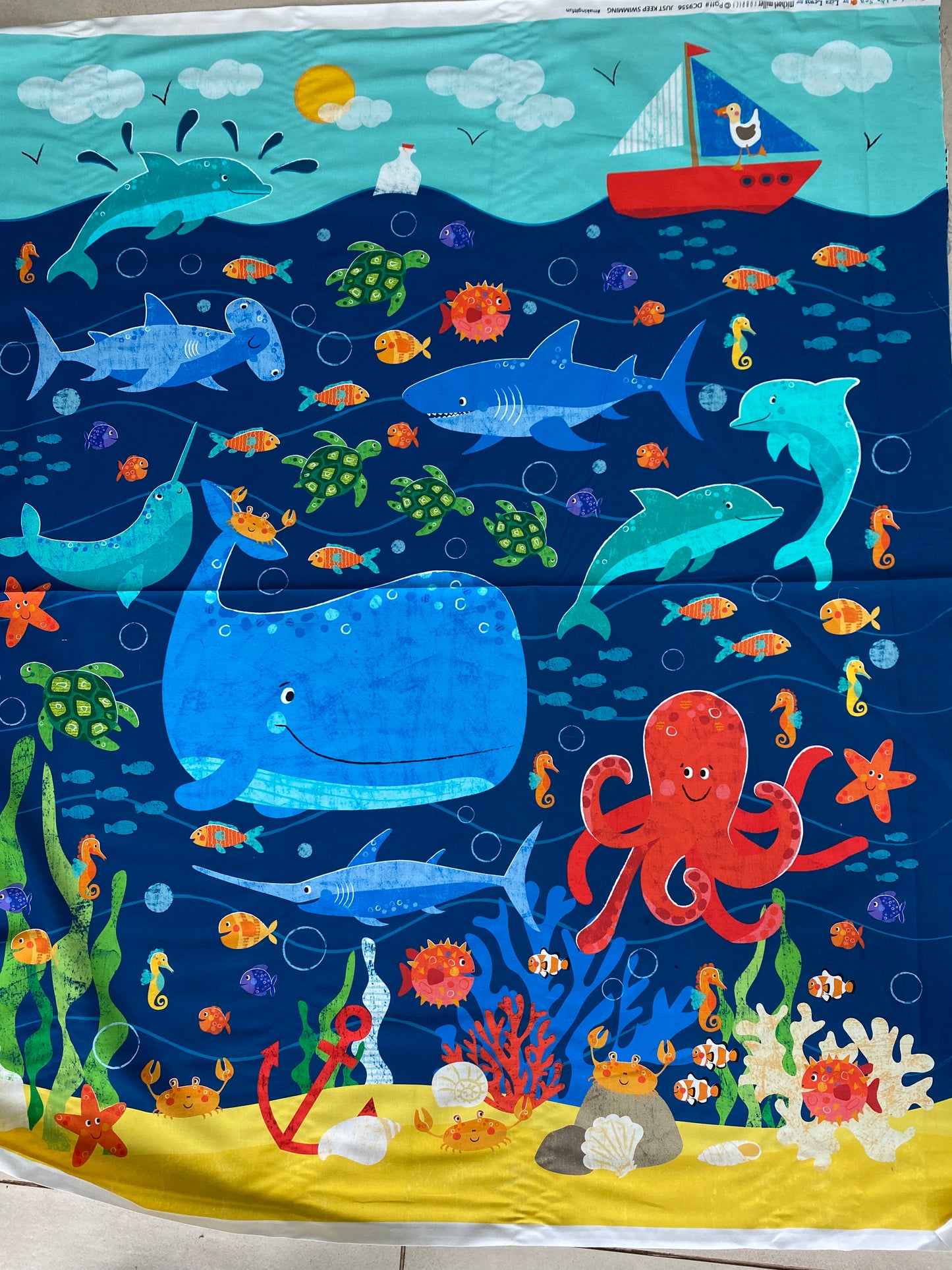 Michael Miller cotton - under the sea - full panel