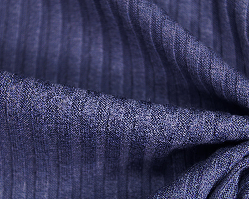 Jersey - Ribbed jersey blue