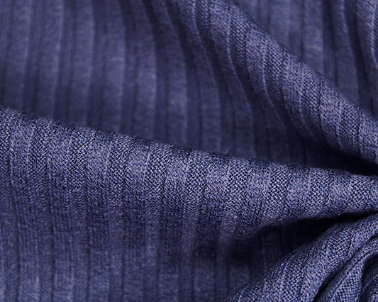 Jersey - Ribbed jersey blue