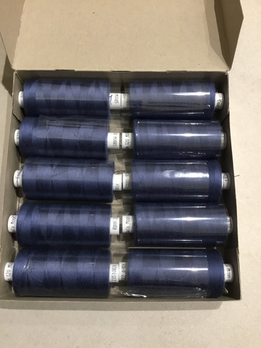 MOON COATS - Dark Blue thread 1000m (single)