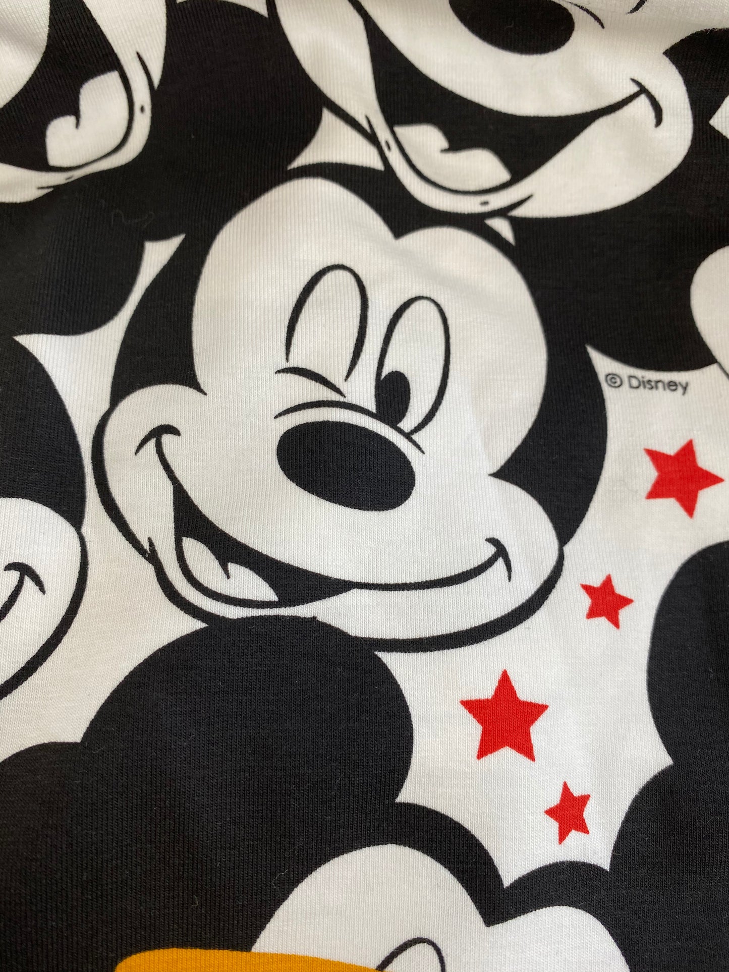 Single Jersey - licensed - Mickey Mouse laugh on white