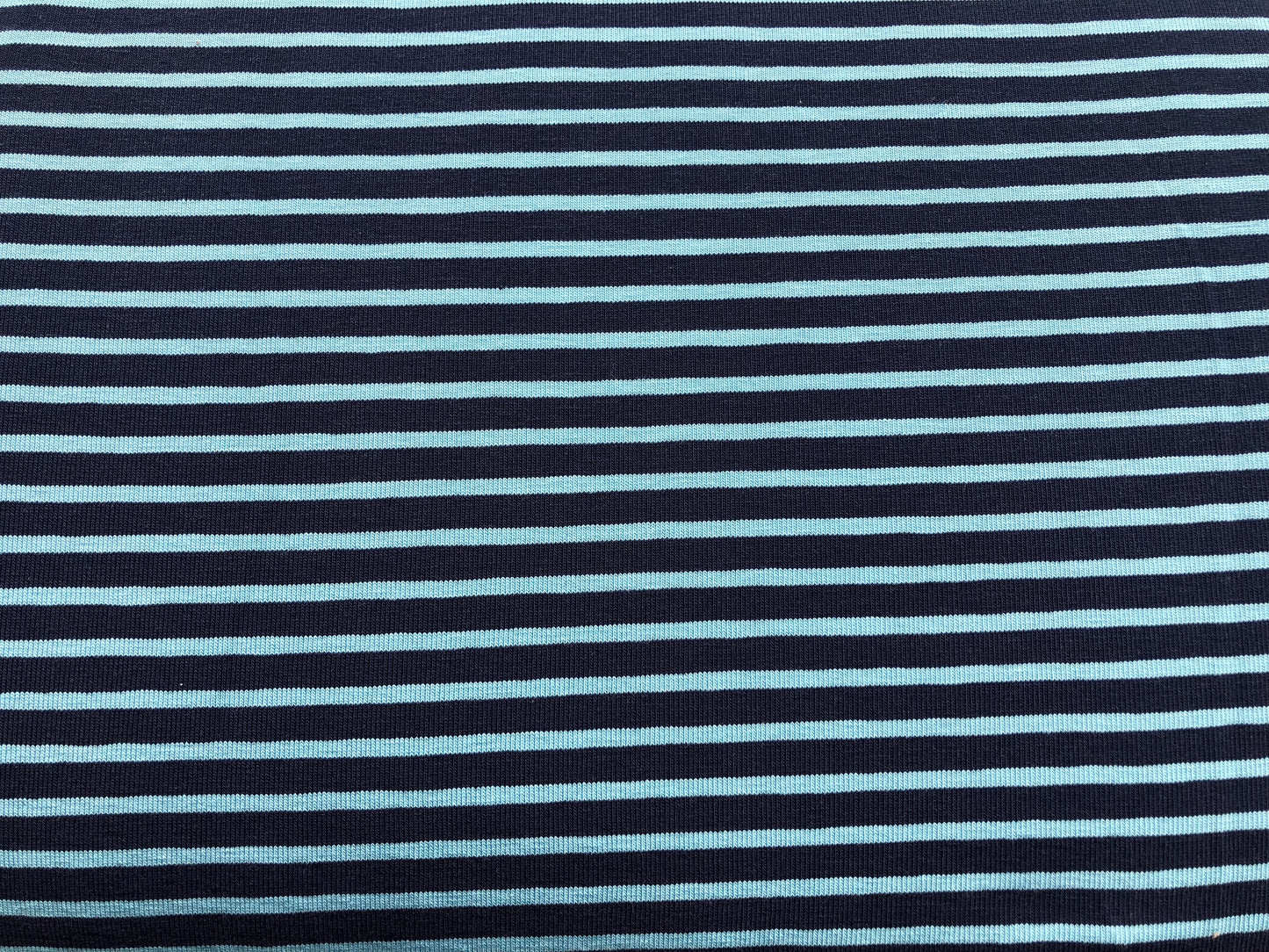 Single Jersey - Blue and navy stripes
