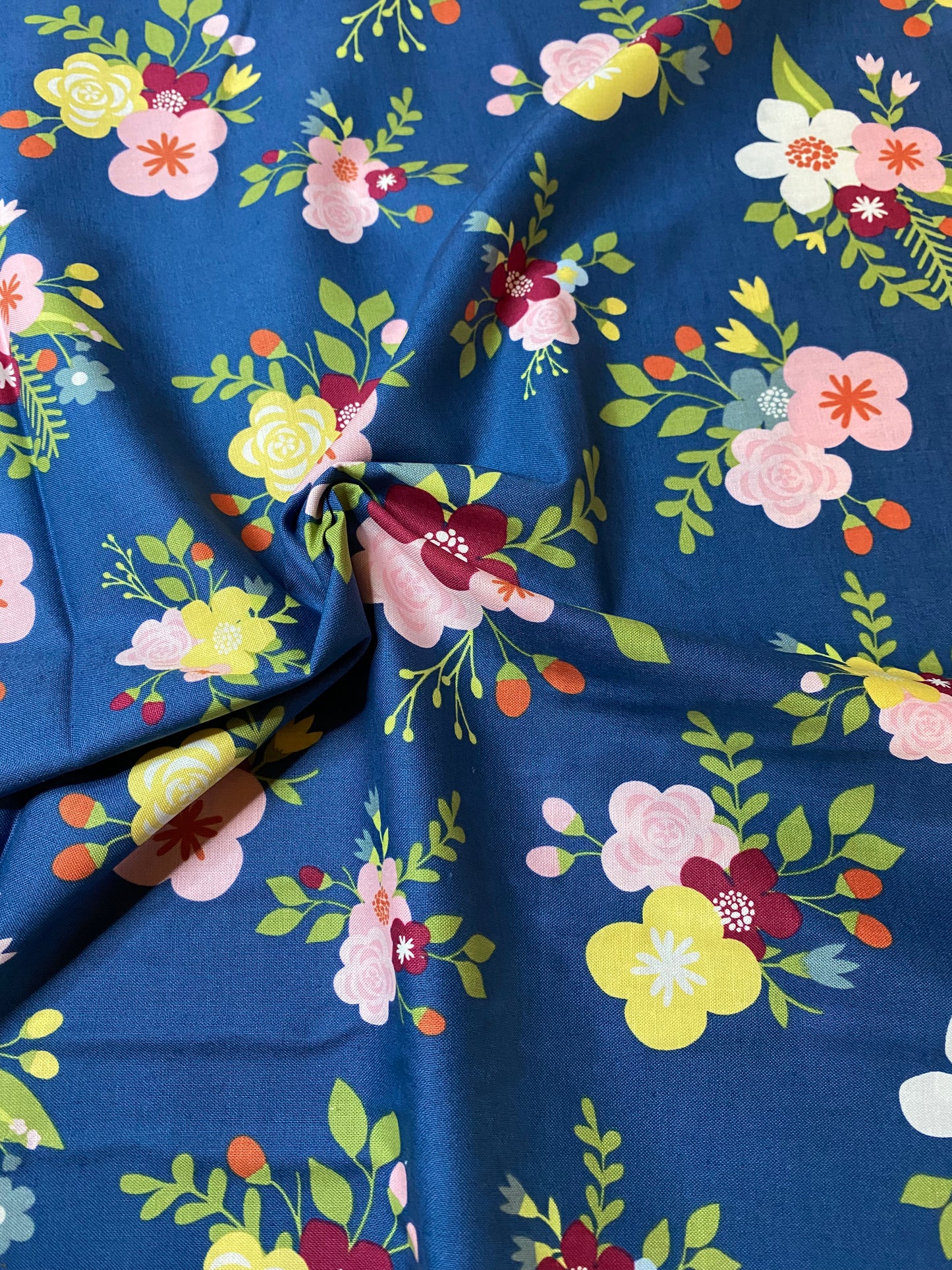 Riley Blake - Bloom and Grow - Navy floral