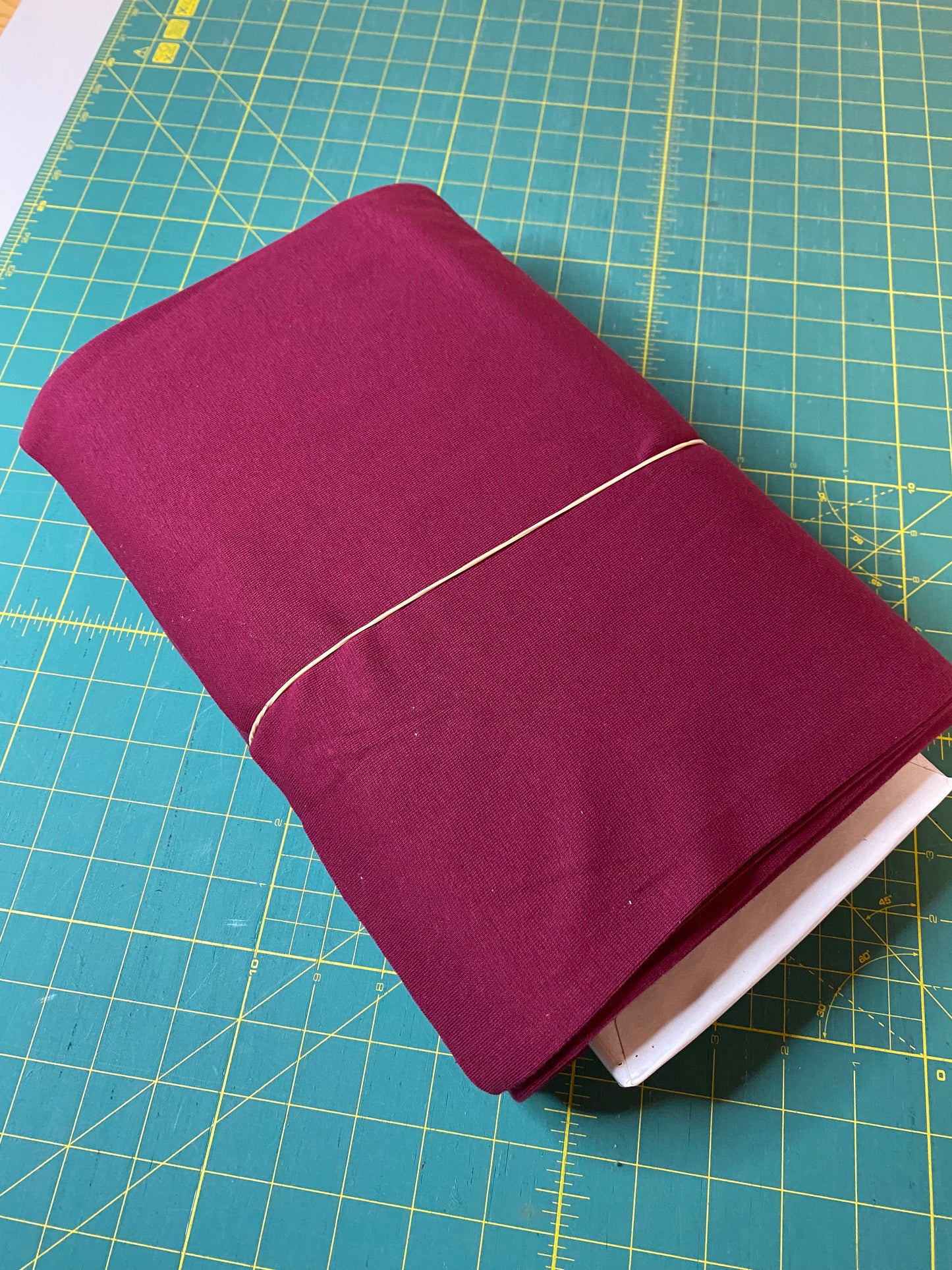 Jersey tube - tubular fabric - ribbing - cuffing fabric - burgundy
