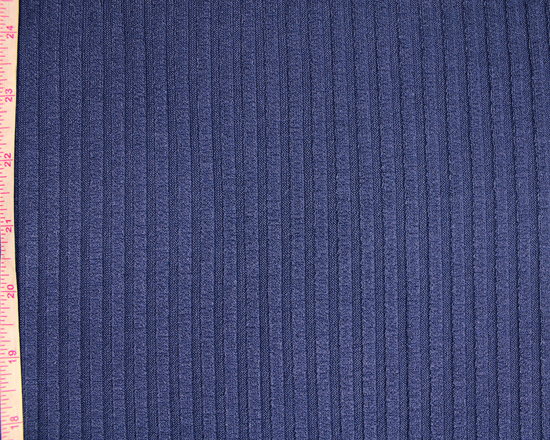 Jersey - Ribbed jersey blue