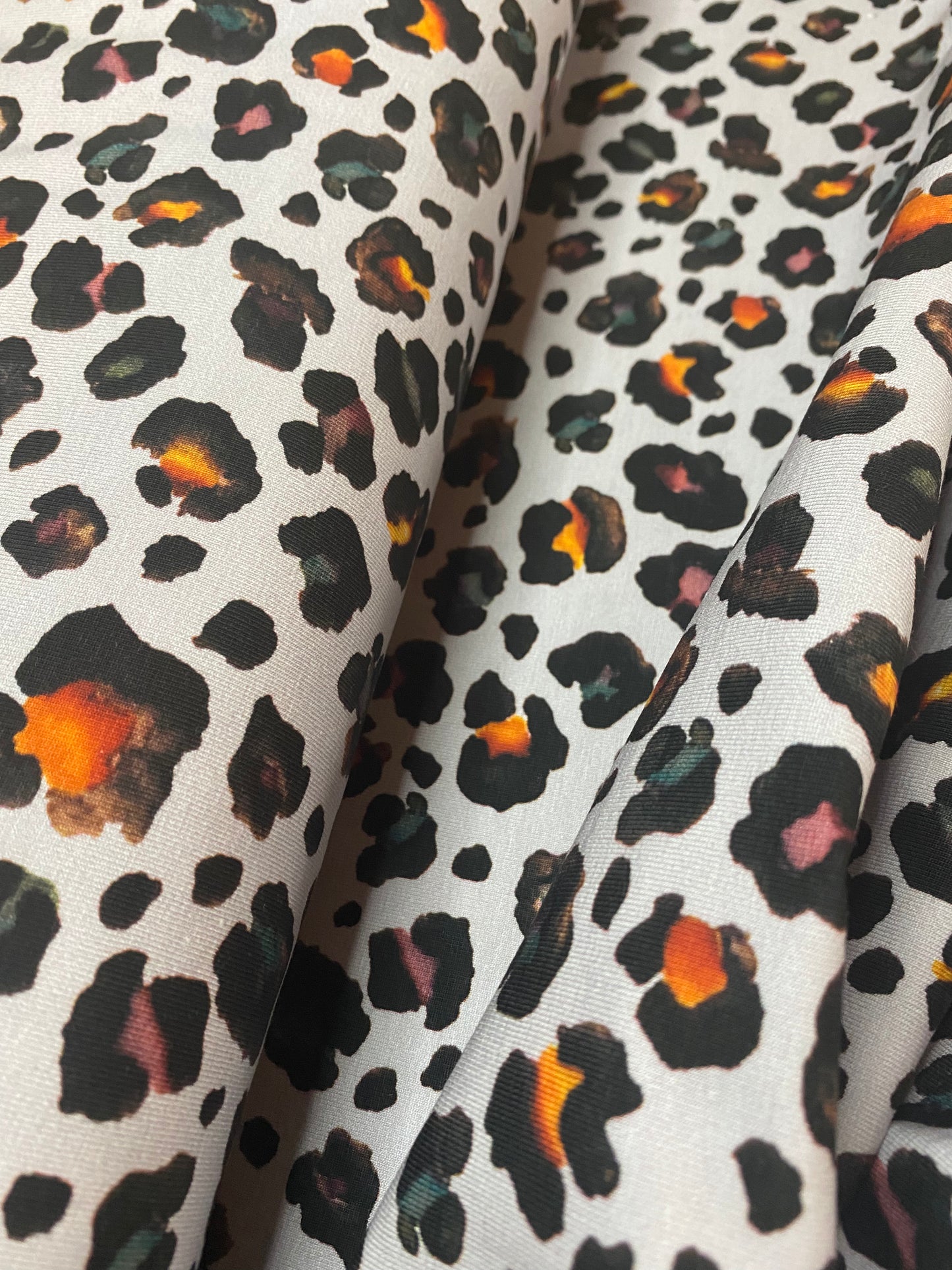 Jersey - Grey leopard with multi dots