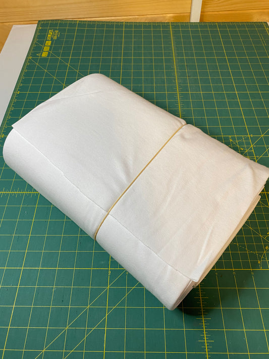 Jersey tube - tubular fabric - ribbing - cuffing fabric - white