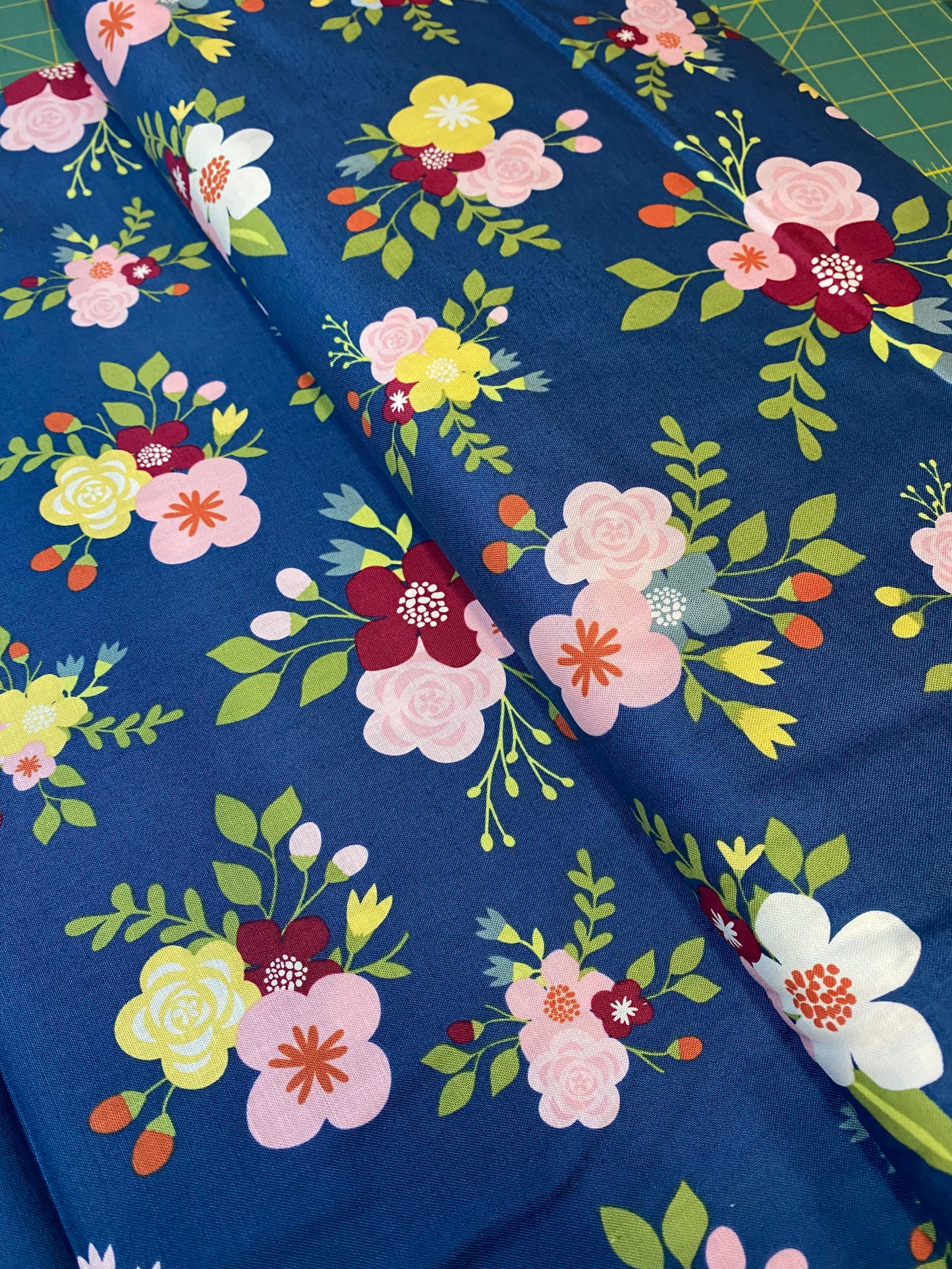 Riley Blake - Bloom and Grow - Navy floral