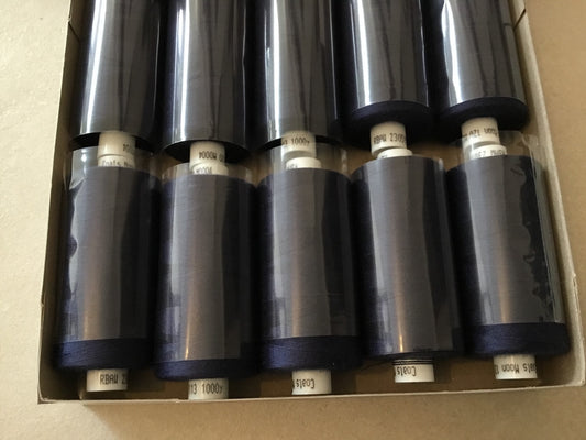 MOON COATS - navy thread 1000m (single)