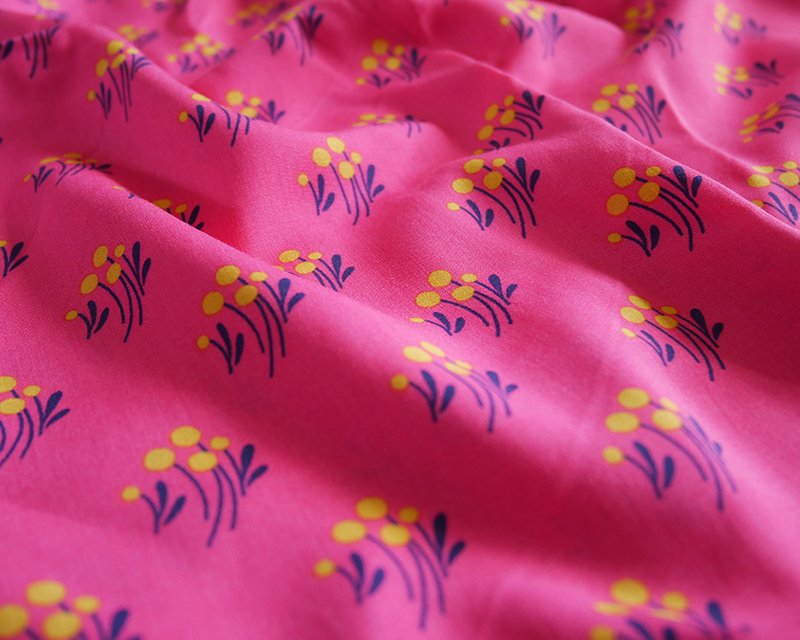 VISCOSE - Pink bunch of flowers