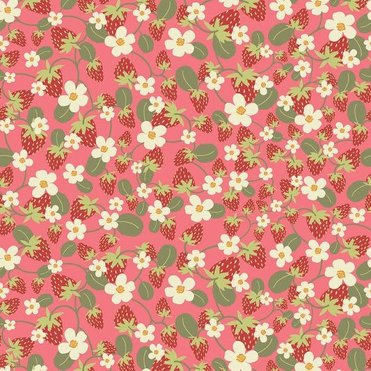 Riley Blake - Strawberry jam - Dark rose