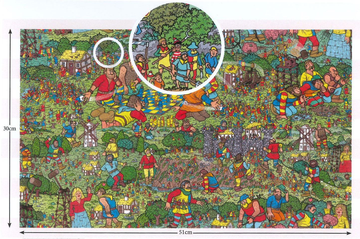Jersey - licensed - Where's wally - Medieval countryside scene